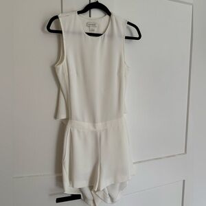 Club Monaco Ivory Sleeveless Romper